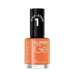 image of Rimmel Super Gel Nail Polish Coral Queen 35 Orange