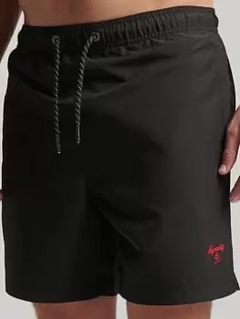 Image of Superdry Vintage Polo Swimshorts - Black, Size L, Men