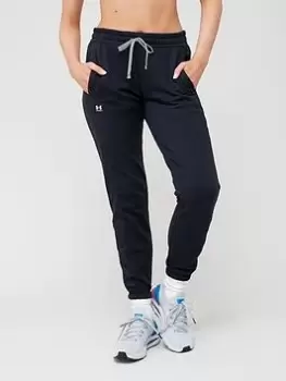 Image of Under Armour Rival Fleece Pant - Black/White, Size L, Women