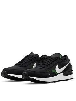 Image of Nike Waffle One Junior Trainer - Black/White, Size 5