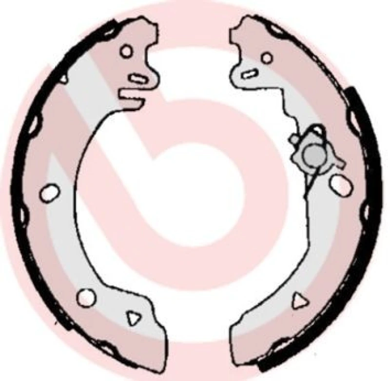 Image of BREMBO Brake Shoe Set BREMBO S 24 517