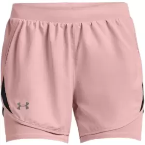 image of Under Armour Fly By 2.0 2N1 Short - Pink