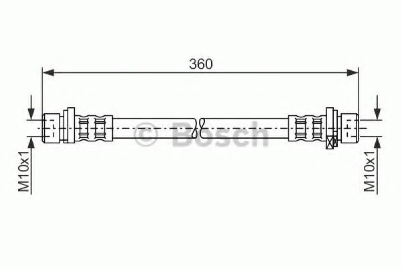 Image of Brake hose Bosch 1 987 476 210