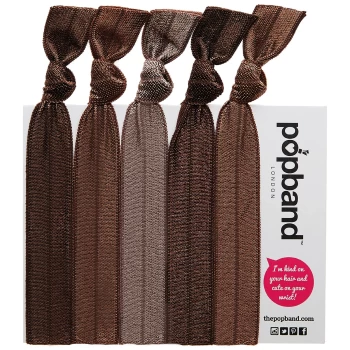 image of Popband London Hair Ties - Cocoa