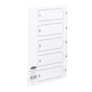 Image of Concord Classic A5 Whiteboard Mylar reinforced Indexes Punched 2 Holes 1 5 White