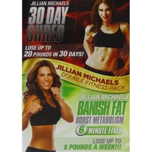 Image of jillian michaels - double fitness pack - 30 day shred & banish fat boost metabolism DVD