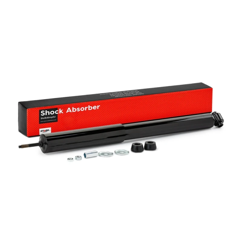 Image of STARK SKSA-0130158 Shock absorber Rear Axle, Gas Pressure, Twin-Tube, Telescopic Shock Absorber, Bottom eye Shock Absorber (854)