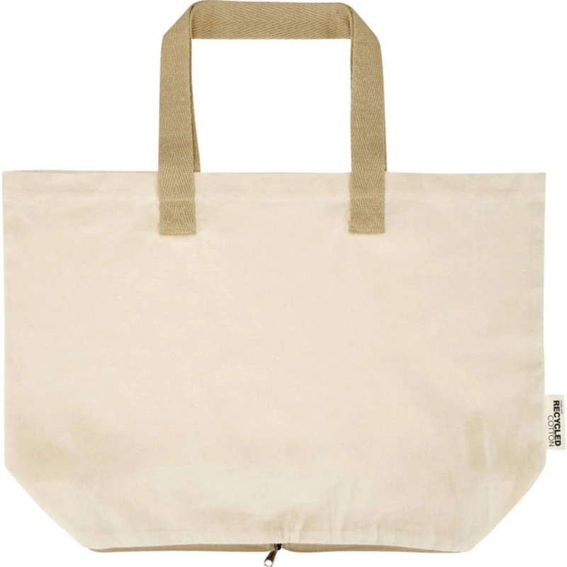 Image of Floso Womens Sierra Cotton Foldable 7L Tote Bag in Natural Natural Female One Size