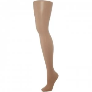 Image of Pretty Polly 8 denier sandal toe tights - Yellow