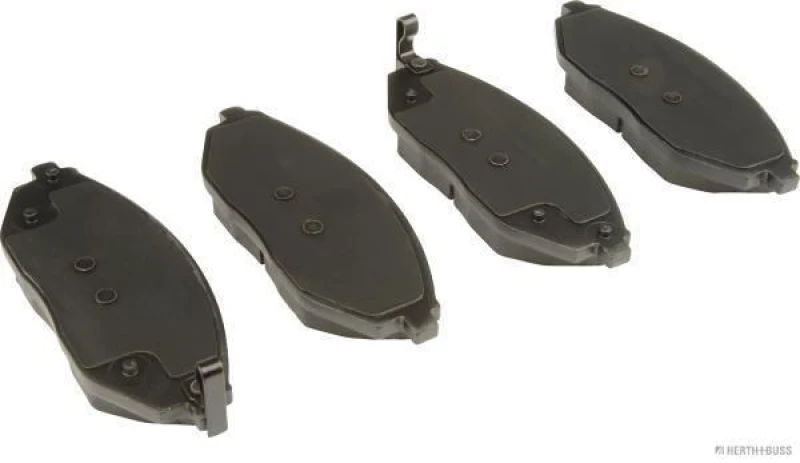 Image of HERTH+BUSS JAKOPARTS J3600917 Brake pad set Front Axle, with acoustic wear warning, with anti-squeak plate Brake Pad Set,disc brake (402)