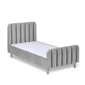 image of Obaby Gatsby Toddler Bed Velvet Grey