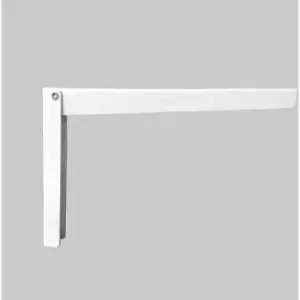 image of RBUK - Folding Bracket - White - 280mm - 1 Pack - Create a Desk, Shelf or Workbench in a Limited Space - White