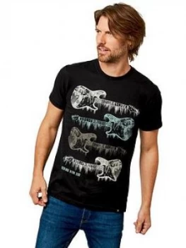 Image of Joe Browns Below Zero T-Shirt - Black, Size XL, Men