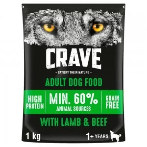 Image of Crave Lamb and Beef Adult Dog Food 1kg