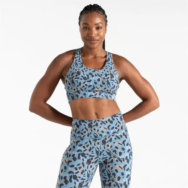 Image of Dare 2b Fleur East Swift II Bra Baselayer Sets S Moonlight Denim/Live Wire 30476090350