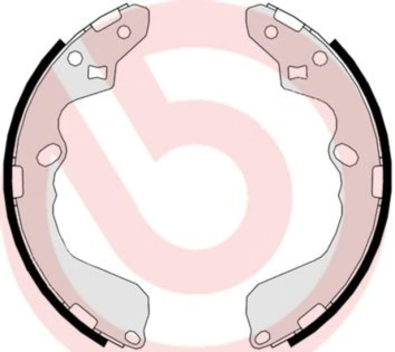 Image of BREMBO Brake Shoe Set BREMBO S 30 508