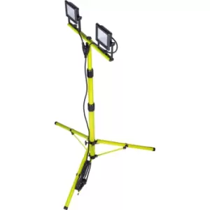 image of Luceco Eco Twin Foldable 40W Corded Integrated LED Work Light With Tripod