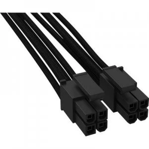 image of BeQuiet PC, Current Cable [1x ATX plug 8-pin (4+4) - 1x ATX plug 8-pin (4+4)] 45.00cm Black