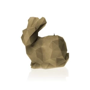 Image of Golden Brown Large Rabbit Candle