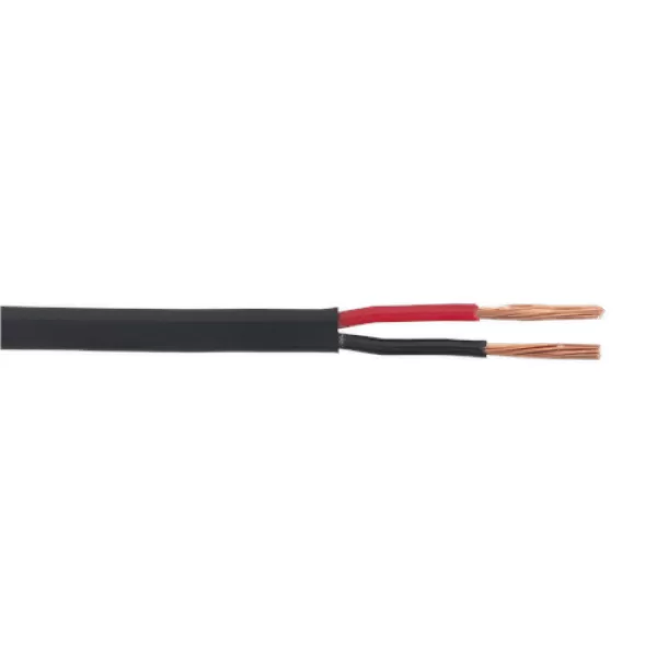 Image of Sealey AC3220TWTN Cable Thin Wall Flat Twin 2 x 1mm² 32/0.20mm 30mtr Black