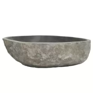 Image of VidaXL Basin Oval - River Stone