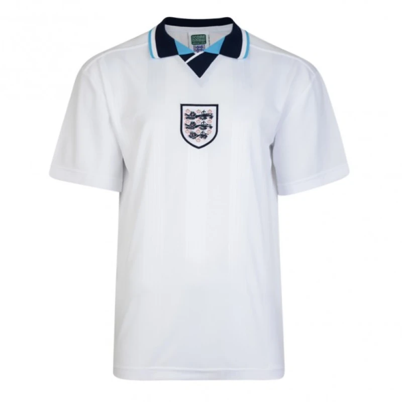 Image of Score Draw England 1996 European Championship Retro Shirt ENG96HEUROPYSS-L L Mens Sportswear
