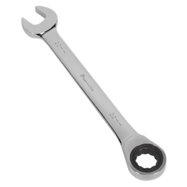 Image of Genuine SEALEY RCW22 Ratchet Combination Spanner 22mm