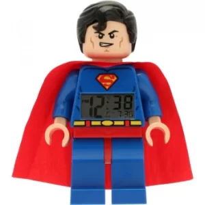 Image of LEGO DC Comics Super Heroes Superman Minifigure Clock