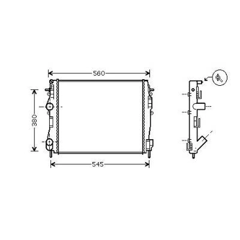 Image of Engine radiator DIEDERICHS DCM2925