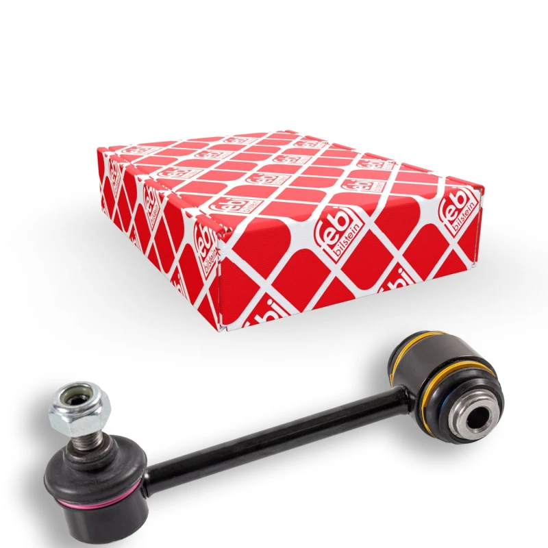 Image of FEBI BILSTEIN 32759 Anti-roll bar link OE Turbo NEW, Rear Axle Right Steel Link Stabiliser (3229)