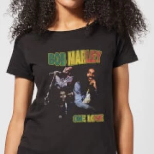 image of Bob Marley One Love Womens T-Shirt - Black