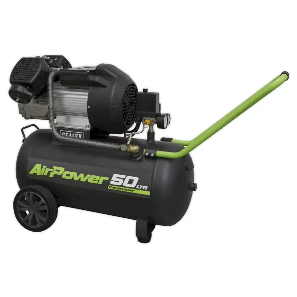 Image of Genuine SEALEY SAC5030VE Compressor 50ltr V-Twin Direct Drive 3hp
