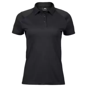 Image of Tee Jays Womens/Ladies Luxury Sport Polo Shirt (3XL) (Black)