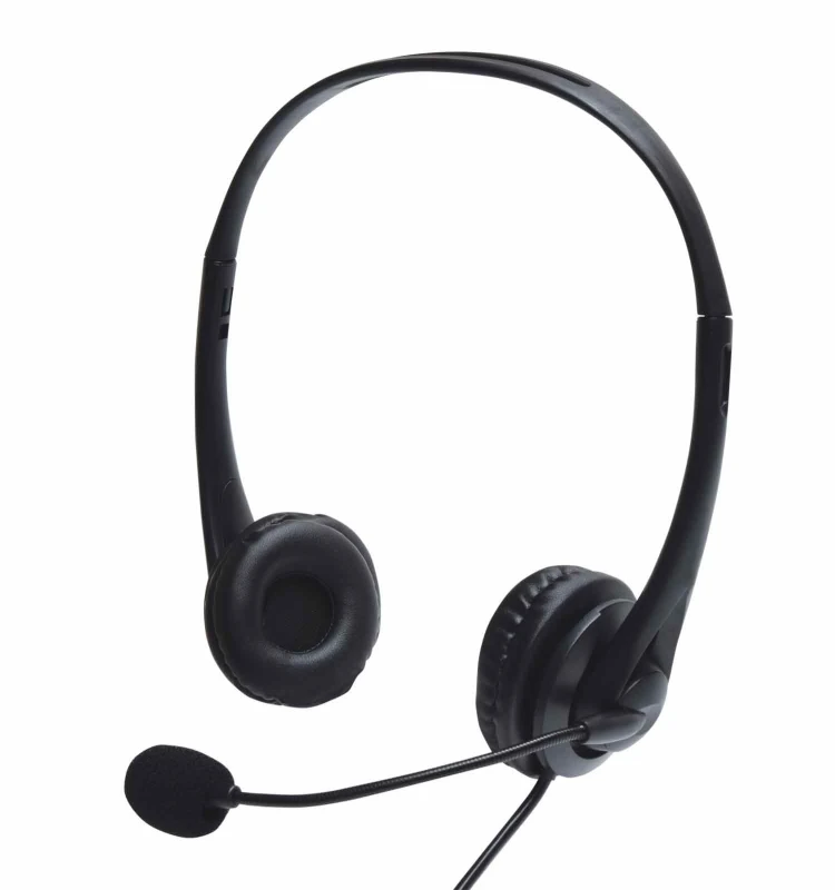 Image of Av:link Lightweight USB Headset with Headphones & Microphone - Black AVS-217665 Headset (On the Ear)