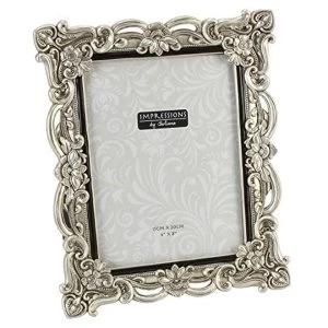Image of 6" x 8" - Impressions Antique Silver Photo Frame