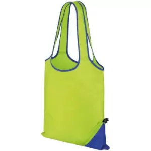 image of Core Compact Shopping Bag (Pack of 2) (One Size) (Lime/Royal) - Result