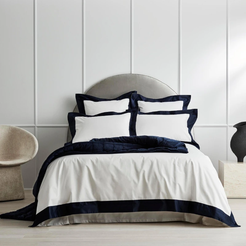 Image of Sheridan Estrel 1200tc Duvet Cover - White White Double