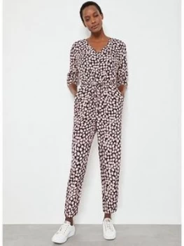 Image of Mint Velvet Elle Print Jumpsuit - Black