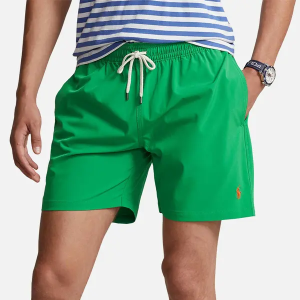 Image of Polo Ralph Lauren Traveler Shell Swimming Trunks - XXL Green Swimwear and Beachwear male 710829851044 XXL