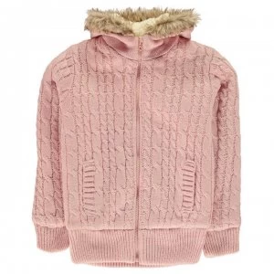 image of SoulCal Zip Knit Jacket Junior Girls - Pink