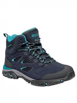 Image of Regatta Lady Holcombe IEP Mid Walking Ankle Boots - Blue, Navy, Size 3, Women