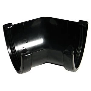 image of FloPlast RAH2B High Capacity Gutter 135 Deg Bend - Black