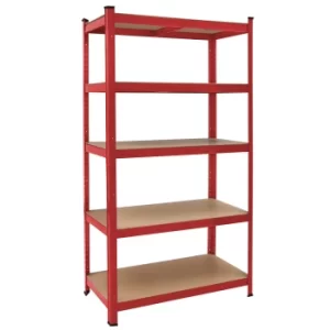 Image of Heavy Duty Shelving 180x90x40cm Red 875kg
