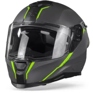 Image of Nexx SX.100R Shortcut Grey Neon Matt L