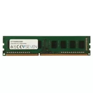 Image of V7 2GB DDR3 PC3-10600 - 1333mhz DIMM Desktop Memory Module - V7106002GBD