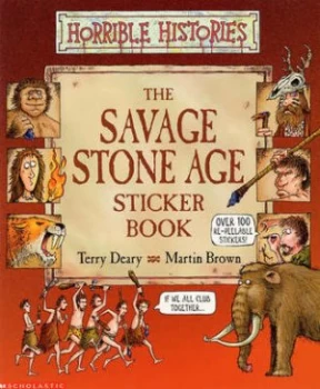 Image of Savage Stone Age Sticker Book by Terry Deary Paperback