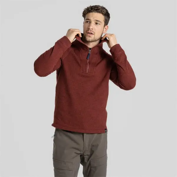 Image of Craghoppers Wole Half Zip - Mahogany Marl 2XL