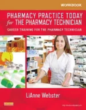 Image of workbook for pharmacy practice today for the pharmacy technician career tra