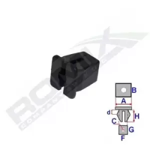 Image of ROMIX Clip C70115 VW,AUDI,TOURAN (1T1, 1T2),PASSAT Variant (3B6),SHARAN (7N1, 7N2),Eos (1F7, 1F8),A2 (8Z0),A1 Sportback (8XA, 8XF)