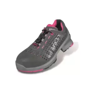 Image of Uvex S1 ESD SRC safety ladies' lace-up shoe, with toe cap that contains no metal, 1 pair, width 11, size 40